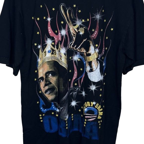 2008 Obama Victory Crown T Shirt XL - Picture 2 of 4